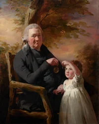 John Tait e o seu neto, c.1793, com adições c. 1800 (óleo sobre tela)