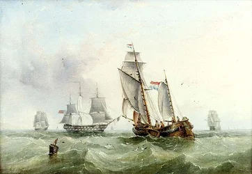 Transporte marítimo holandês e britânico