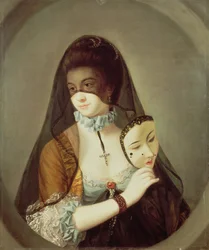A Freira Não Desmascarada (óleo sobre tela)