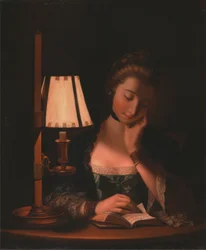 Leitura por uma Sombra de Sino de Papel
