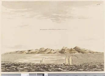 Página 16 Otaheite, quando o ponto Venus carrega SW por W. 5 milhas distante, 1768-75 (wc)