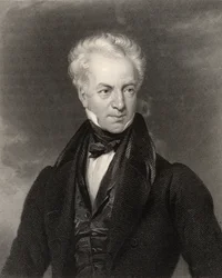 John Baron, gravado por W. Holl, da &39;National Portrait Gallery, Volume III&39;, publicado em 1820