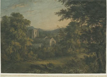 Lichfield - Igreja de São Chade: pintura em aquarela