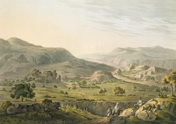A passagem de Atbara na Abissínia, gravada por Daniel Havell (1785-1826) 1809 (aquatint)