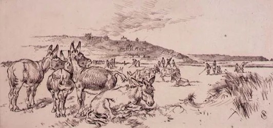 Donkeys on the Golf Course, ilustração da revista 