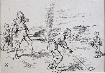 The Absent Minded Golfer, ilustração da revista 