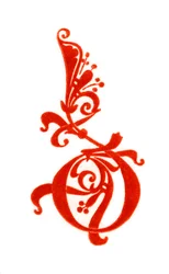 Letra inicial D, século X, 1843.