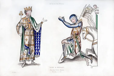 Rei e cavaleiro, final do século XII, 1843.