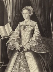 Princesa Elizabeth, a futura rainha Elizabeth I, c 1545