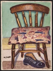 Cadeira de cozinha e bota, c.1930