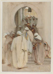 Arco de um café em Bistera, c.1896-1908 (aguarela)