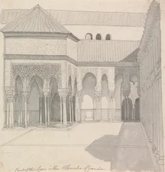 Tribunal dos Leões na Alhambra de Granada