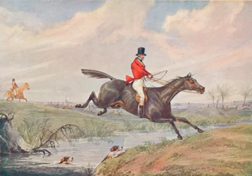 Caça à raposa: Leaping the Brook, 1906