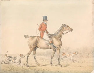 «O cavalo de caça para a matilha»