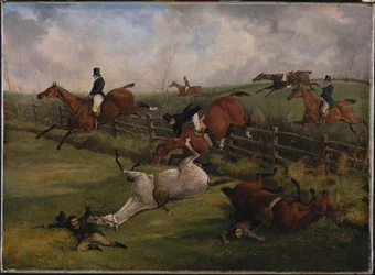 The Grand Leicestershire Steeplechase, 12 de março de 1829: Uma cena rica e como nenhum outro país pode exibir