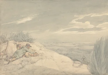 «Os desportos nacionais da Grã-Bretanha» 1821: Captura de texugos