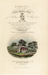 Página de título com título caligráfico e vinheta do Tudor Inglês