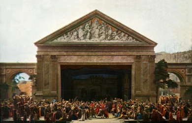 A entrada em Jerusalém, 1922.