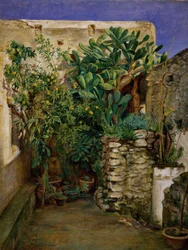Canto de um pátio oriental, 1860.