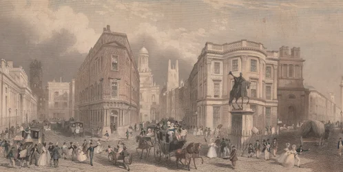 O Banco de Inglaterra e a Royal Exchange, Cornhill