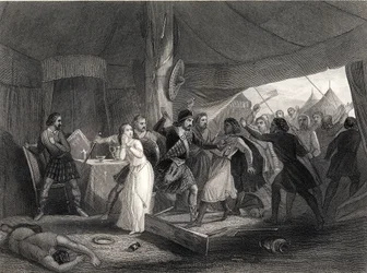 O Assassinato de Shane O&39;Neill (c.1530-67) gravado por J.Rogers