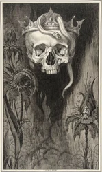 Ilustração da Duquesa de Malfi e O Diabo Branco, duas peças de John Webster (1580 - 1634), pub.1930