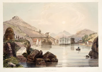 Porto de Passages, de «Esboços de paisagens nas províncias bascas de Espanha, com uma seleção de música nacional», publicado em 1838