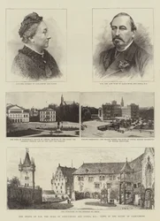 A morte de HH o duque de Saxe-Coburg e Gotha, KG, vistas no ducado de Saxe-Coburg