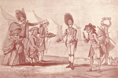 Uma visita ao acampamento, c1800-1810, 1909