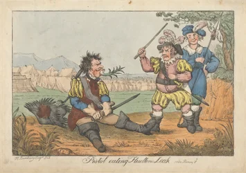 Fuga do Fluellen comendo pistola - "Henry V