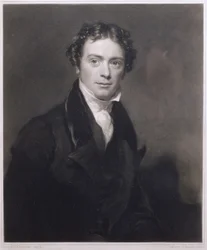 Retrato de Michael Faraday (1791-1867) gravado por Samuel Cousins (1801-1887) 1830