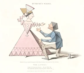 Os amantes, de Bunburys Whims, 1828