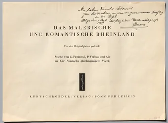 A pitoresca e romântica Renânia, 1928.