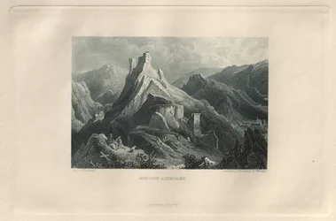 A pitoresca e romântica Renânia: Altenahr Castle, 1928.