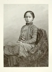 Uma jovem mulher javanesa