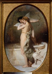 Beleza e Amor. Pintura de Henryk Siemiradzki (1843-1902), óleo sobre tela