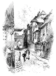 Portal de Henrique VIII, Castelo de Windsor, c1888.