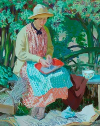 Alfazema (óleo sobre tela)