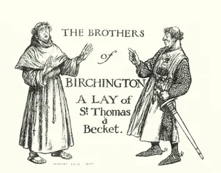 Lendas de Ingoldsby: Os Irmãos de Birchington, Um Leigo de São Tomé, Um Becket (litografia)
