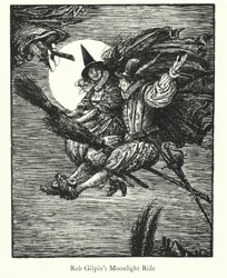 Lendas de Ingoldsby: A brincadeira das bruxas (litografia)