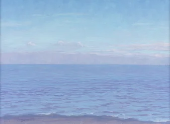 O Mar (óleo sobre papel)