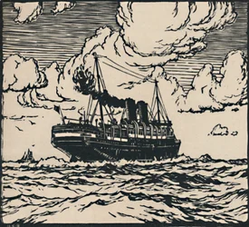 Navio no mar, 1919