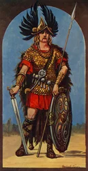 Hengist, chefe dos anglos, 449 d.C., 1924.
