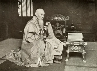 Um abade budista, 1910.