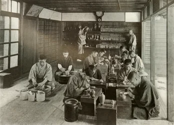 Sala de trabalho exilada, 1910.