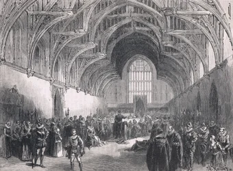Julgamento estadual em Westminster Hall no tempo de Elizabeth I