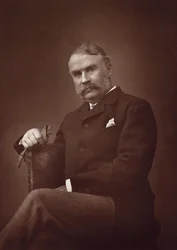 Retrato de Sir William Schwenck Gilbert 1836-1911.