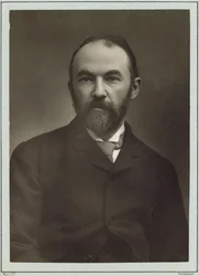 Retrato do escritor Thomas Hardy 1840-1928 .