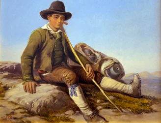 Berger de la Brigue, c1850 (Óleo sobre tela)