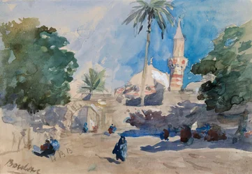 Boulac perto do Cairo, vista da muralha da cidade